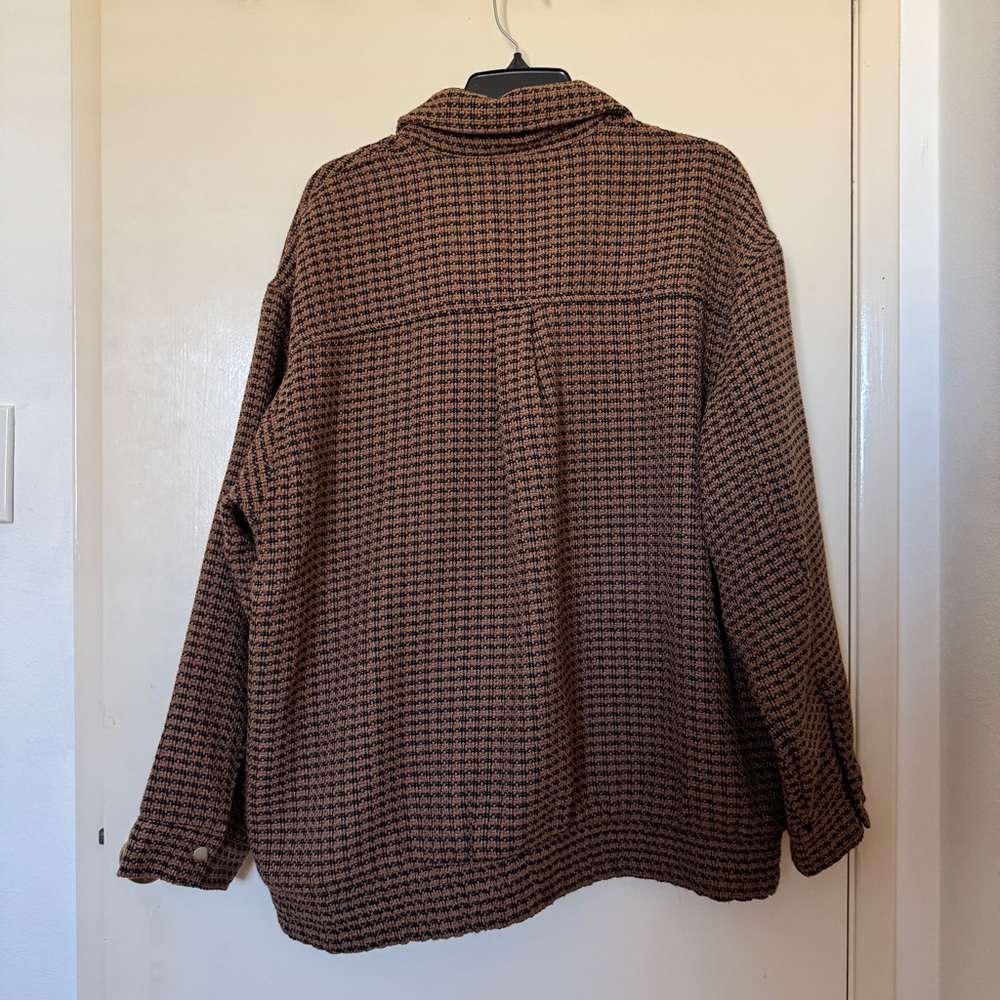 Universal Thread Womens Houndstooth Jacket in brown size L NWT - Picture 6 of 6